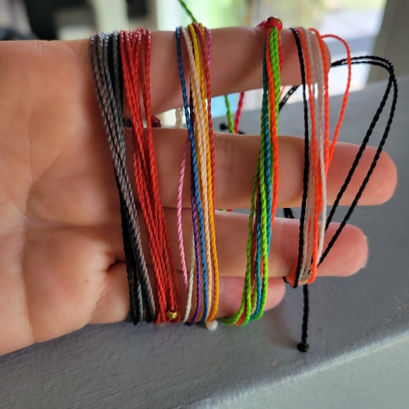 Pura Vida Colorful String Bracelets Bundle Of 5 Pre-owned - Picture 1 of 5